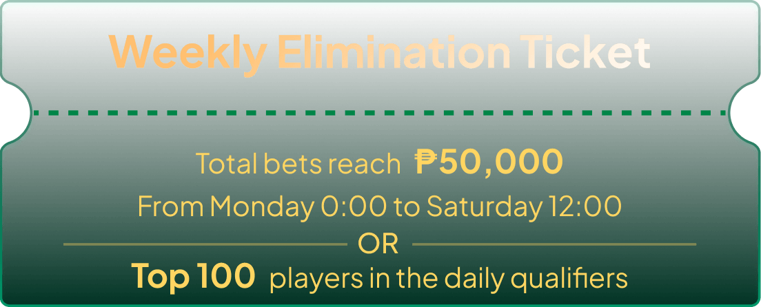 Weekly Elimination Ticket