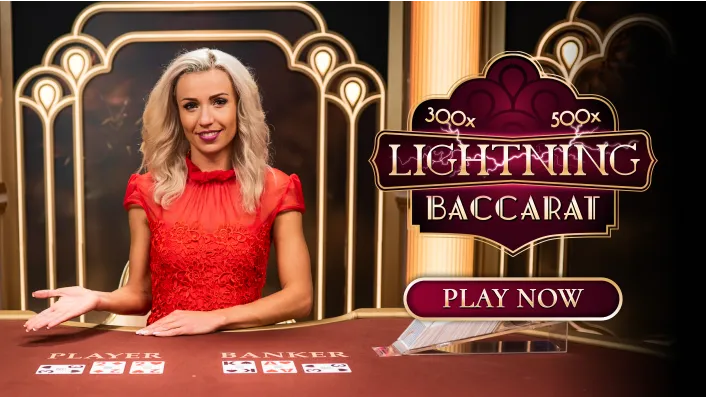 Lightning Baccarat Evolution Gaming - Play Now
