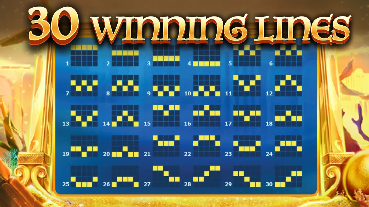 Atlantis Game - 30 Winning Lines