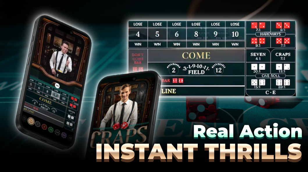 Real Live Casino Craps Game - Win Big