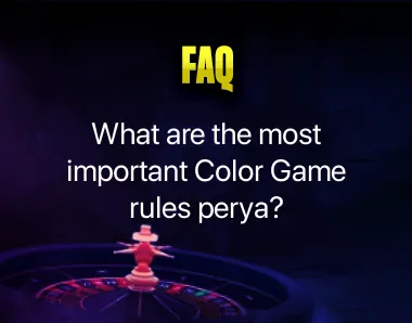Color Game rules perya