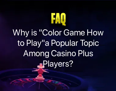 Color Game How to Play