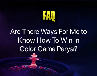 How to win in color game perya