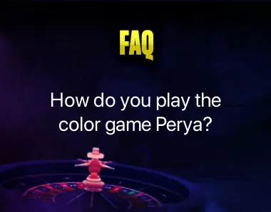 How do you play the color game Perya