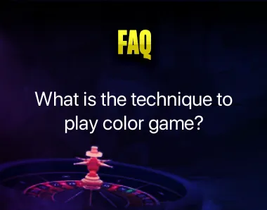 What is the technique to play Color Game