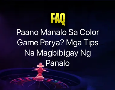 Paano manalo sa color game perya Paano manalo sa color game perya