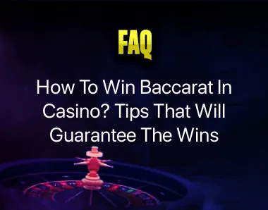 how to win baccarat in casino