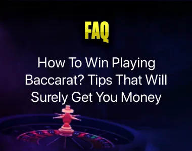 how to win playing baccarat