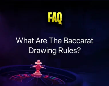 baccarat drawing rules