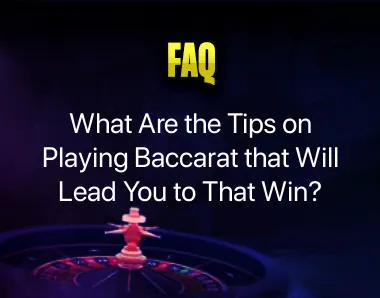 tips on playing baccarat