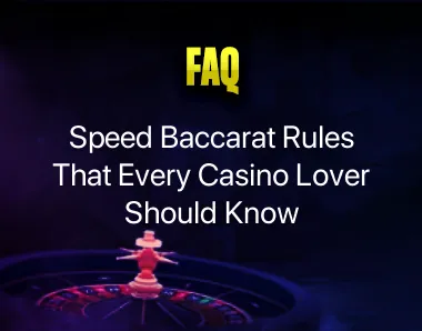Speed Baccarat Rules Speed Baccarat Rules
