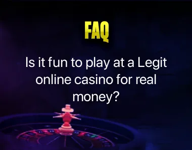 Legit online casino real money
