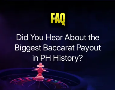 the biggest baccarat payout