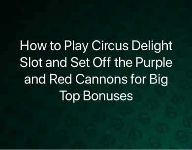 How to Play Circus Delight Slot How to Play Circus Delight Slot