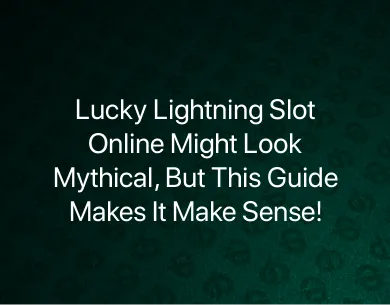 Lucky Lightning Slot Online Lucky Lightning Slot Online