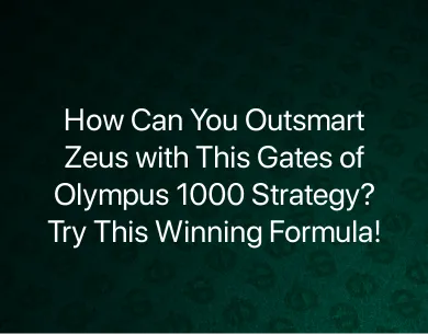 Gates of Olympus 1000 Strategy
