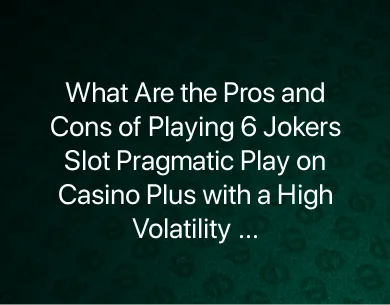 6 Jokers Slot Pragmatic Play