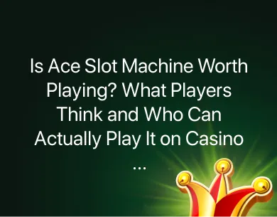 Ace Slot Machine Ace Slot Machine