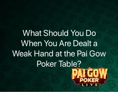 Pai Gow poker table