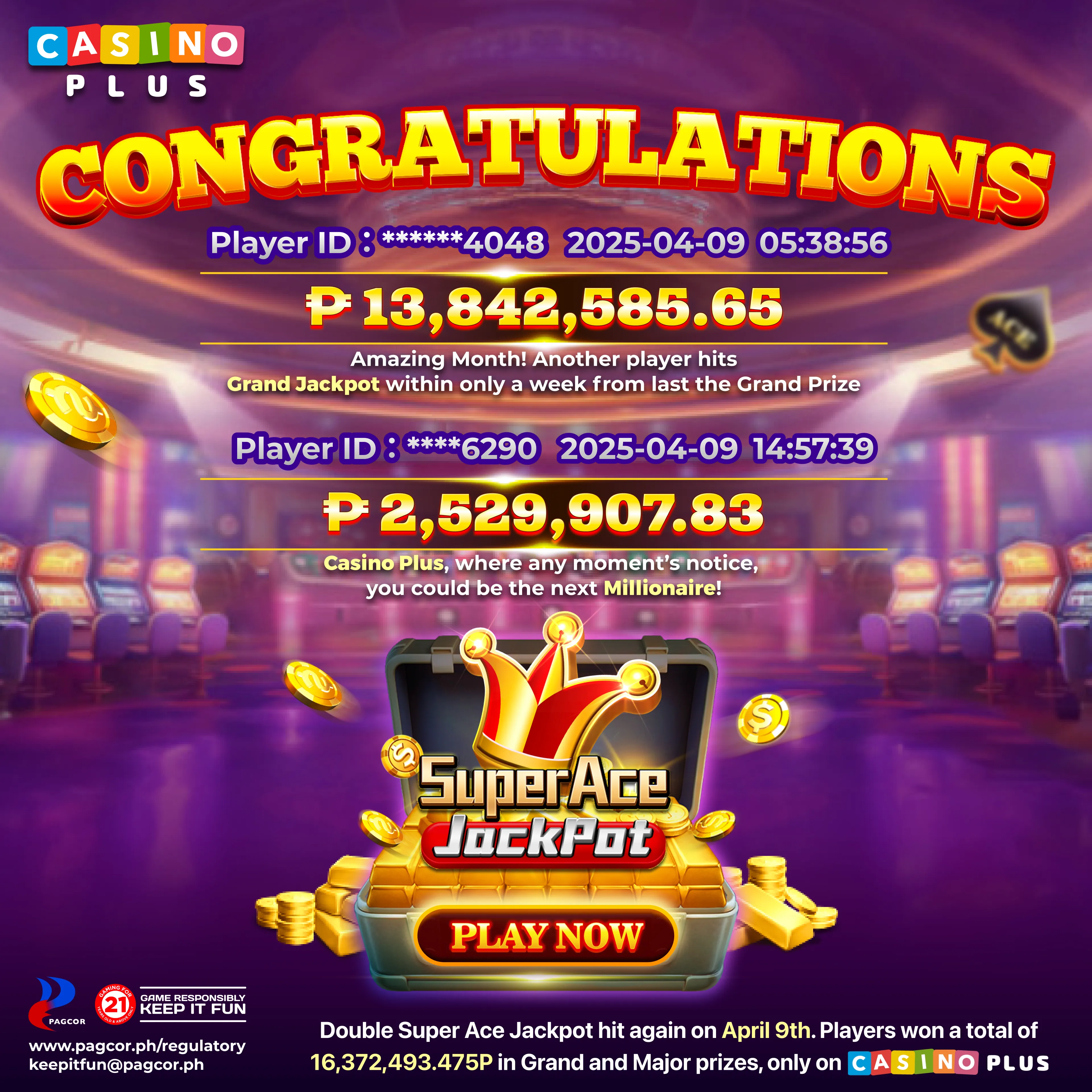 Super Ace Jackpot April
