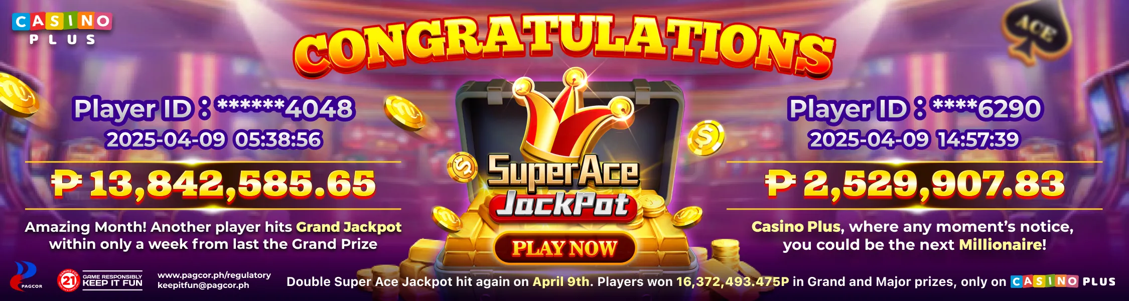 Super Ace Jackpot April