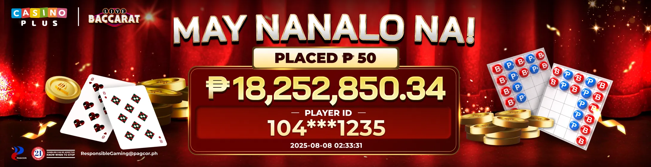 Baccarat progressive jackpot