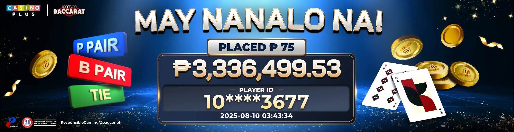 Baccarat Jackpot today