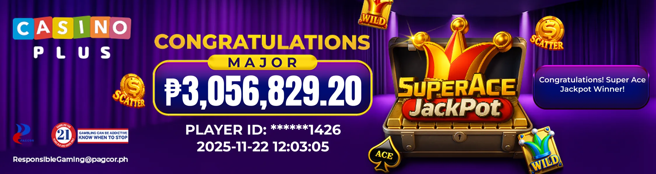 Super Ace jackpot Prize